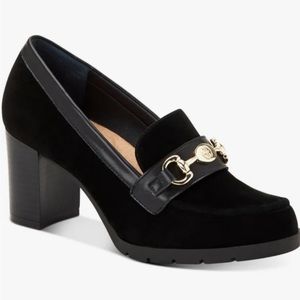 Women's Porshaa Memory Foam Block Heel Loafer Pumps